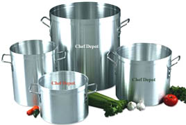 Heavy Duty Commercial Aluminum Sauce Pot with lid