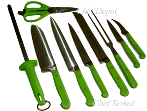 Green Handle Knife