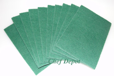 3M green scrub pads