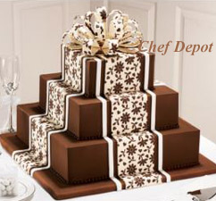 Chocolate layered Wedding Cake Ideas