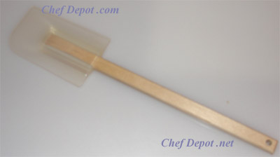 clear silicone spatula