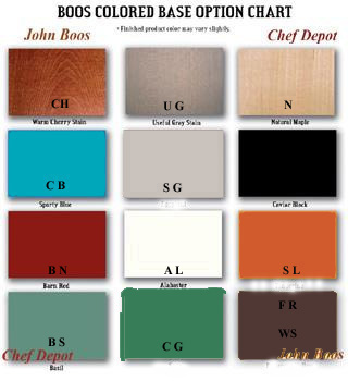 Color Choices Oak Table - Please Email Us Your Color Choice after checkout