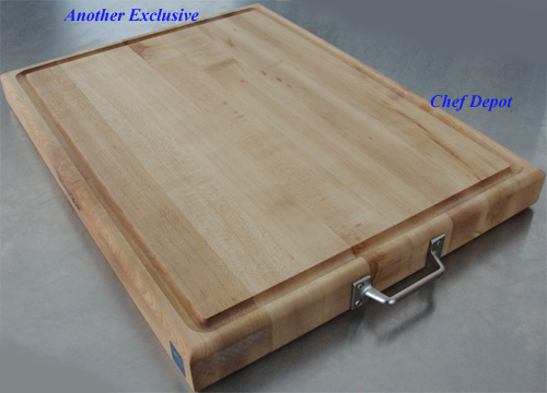 Chef Depot Maple Cutting Board with handles