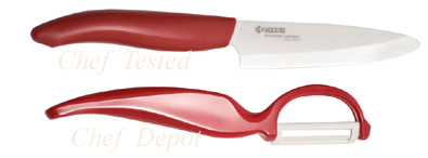 4.5 in. Ceramic Utility Knife + Peeler Set