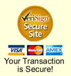 VeriSign Secured SSL Encrypted Safe Shopping