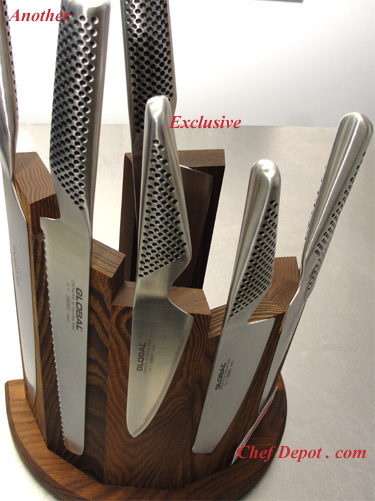 Modern Knife Block with KAI knives