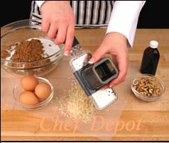 Microplane Grater Attachment in use
