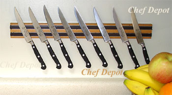 Knife Set with Magnetic Bar, Colorful 10-Piece Stainless Steel Kitchen  Tools, Magnet Bar for Storage and Organization - Chef Knives by Classic  Cuisine