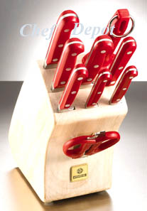 Mundial Red Knife Block Set