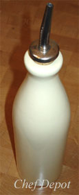 Ceramic Drizzler bottle with pouring spout
