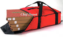 Heavy Duty Red Insulated Pizza Bag