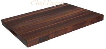 Maple RAFR Cutting Board With Juice Groove & Metal Handles 2-1/4 Thick  (Handle Boards)