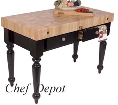 Cucina Rustica Table with black base