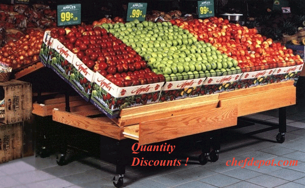 Bakery Fruit Display Cart