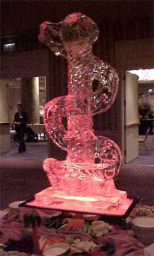 Ice Carving of a Snake