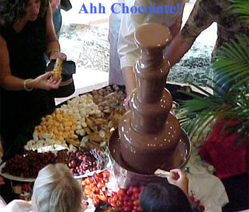 One of Our Chocolate Fountains at a Party
