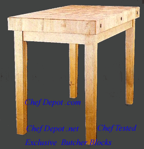 Chef Depot Exclusive Maple Tables