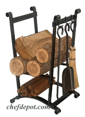 Wrought Iron Log Rack
