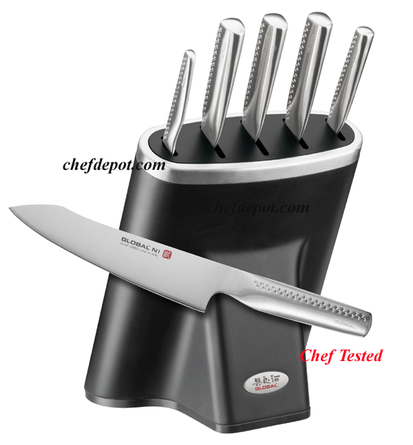 6 piece global NI knife set