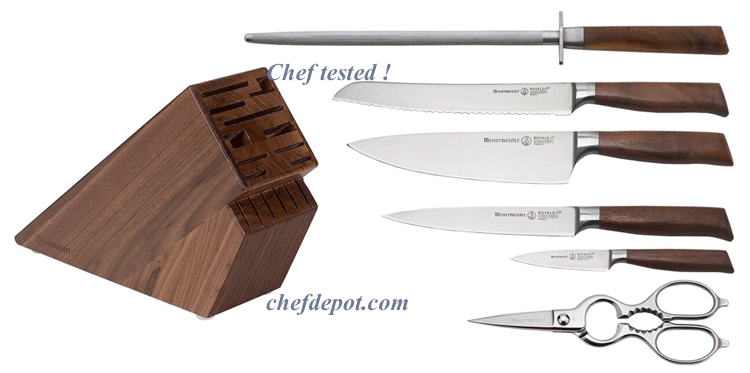 Walnut Chef Knife Set